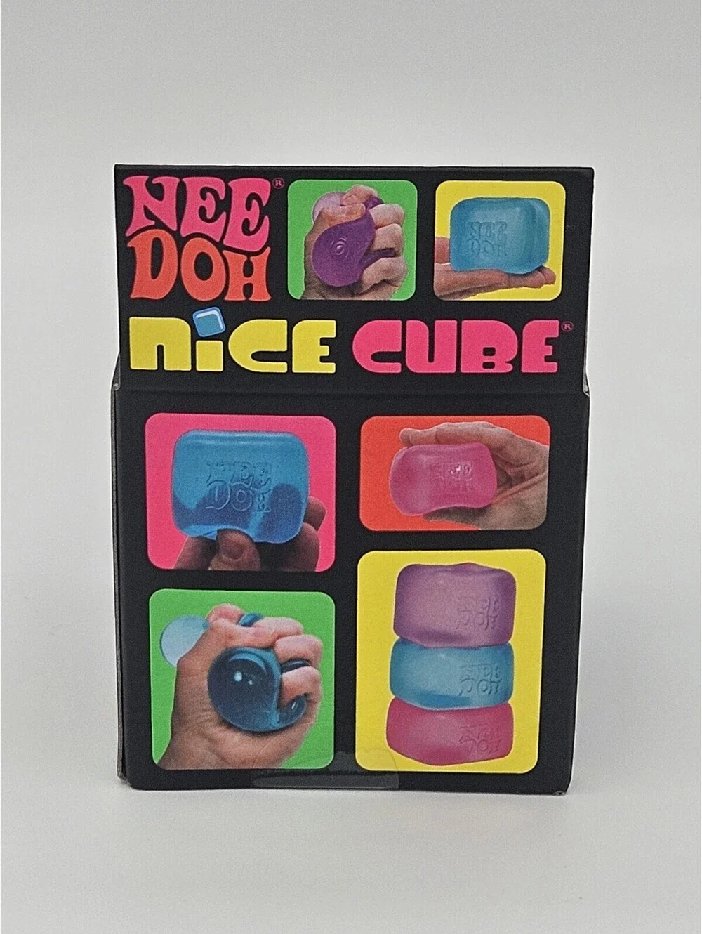 Schylling NeeDoh Nice Cube Super Solid Squish Squeeze Toy 3+